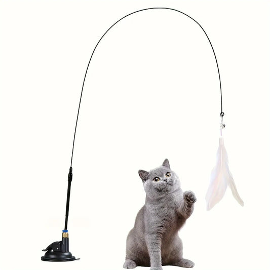 Felidax™️ Premium Cat Teaser Toy - Interactive Bell & Feather Wand