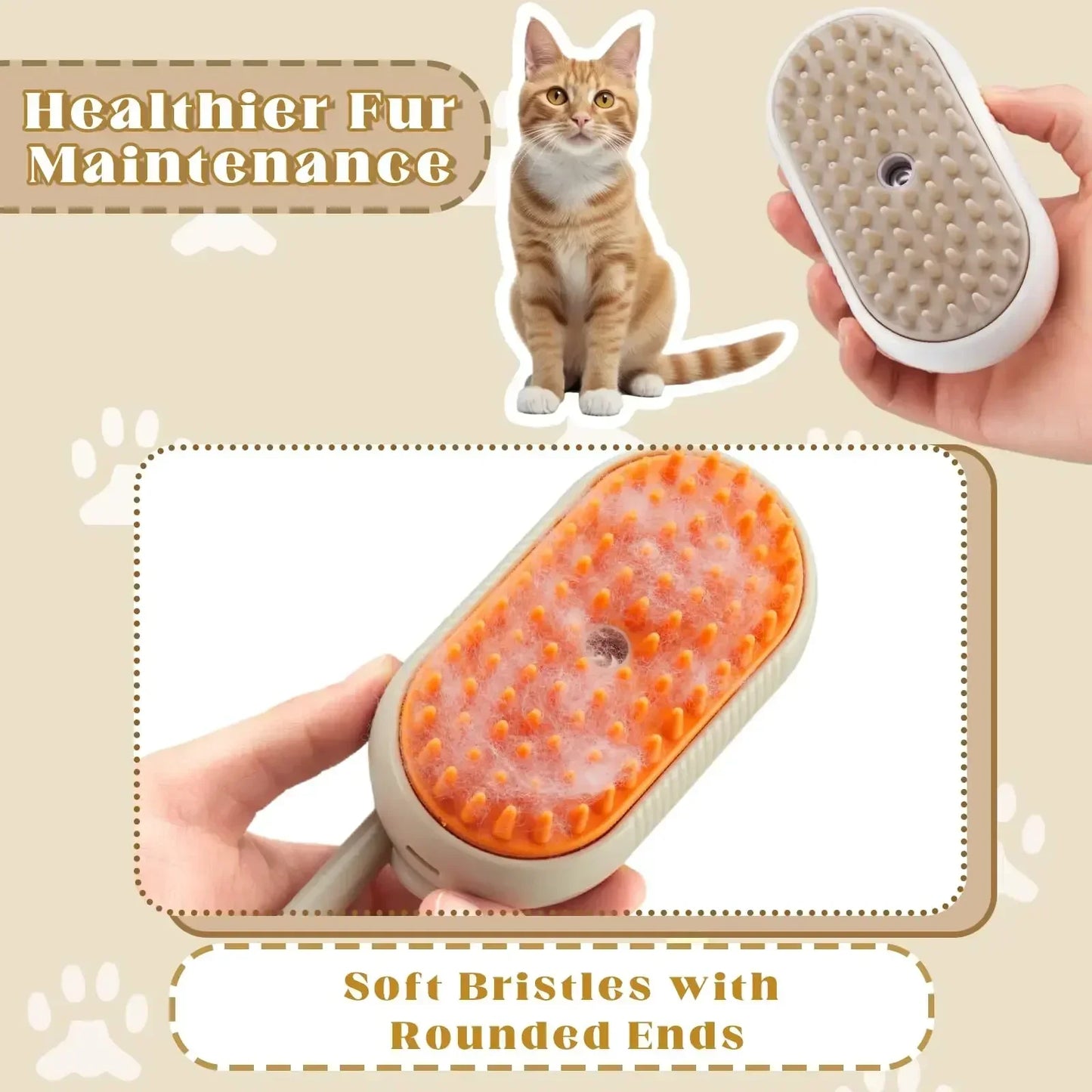 Felidax™️ Steam Pet Brush